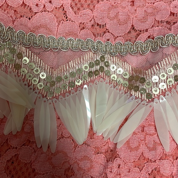 New PHO Firenze strapless lace shell adorned midi dress - Picture 2 of 5